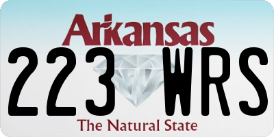 AR license plate 223WRS