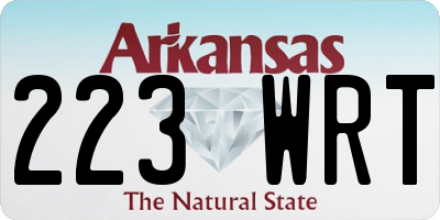AR license plate 223WRT