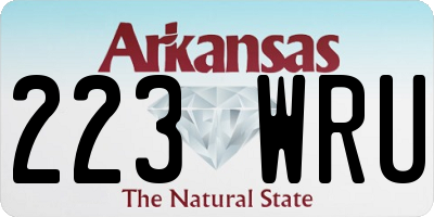 AR license plate 223WRU