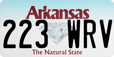 AR license plate 223WRV