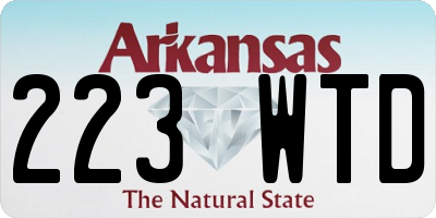 AR license plate 223WTD