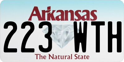 AR license plate 223WTH