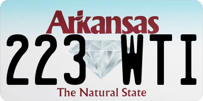AR license plate 223WTI