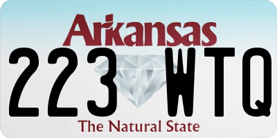 AR license plate 223WTQ