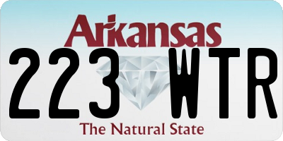 AR license plate 223WTR