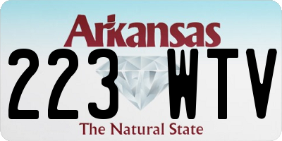 AR license plate 223WTV