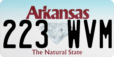 AR license plate 223WVM