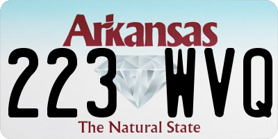 AR license plate 223WVQ