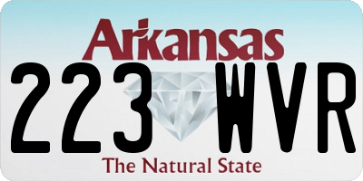 AR license plate 223WVR
