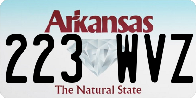 AR license plate 223WVZ