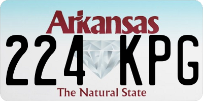 AR license plate 224KPG