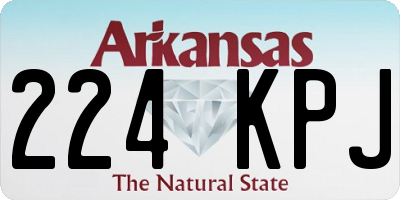 AR license plate 224KPJ