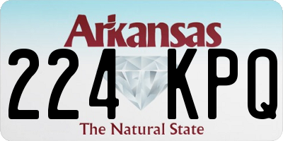 AR license plate 224KPQ