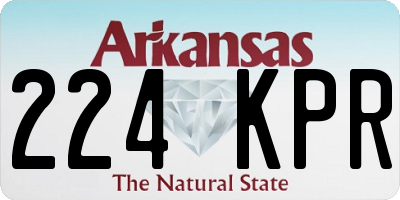 AR license plate 224KPR