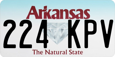 AR license plate 224KPV