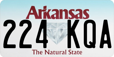 AR license plate 224KQA