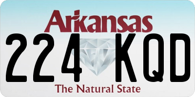 AR license plate 224KQD
