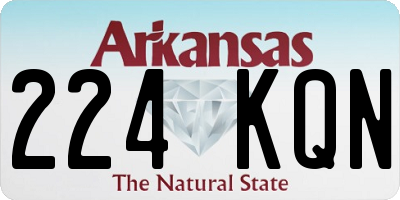 AR license plate 224KQN
