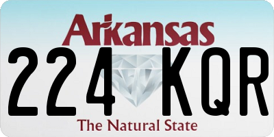 AR license plate 224KQR