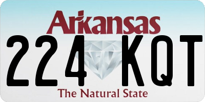 AR license plate 224KQT