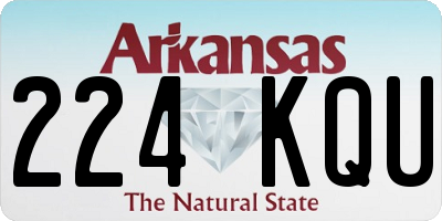 AR license plate 224KQU