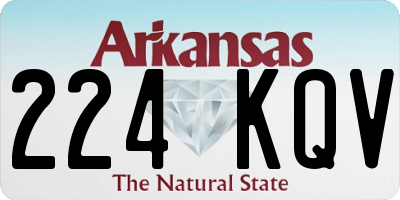 AR license plate 224KQV