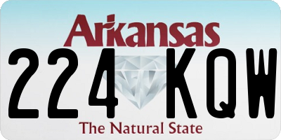 AR license plate 224KQW