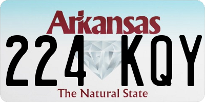 AR license plate 224KQY