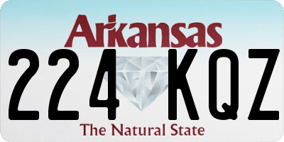 AR license plate 224KQZ