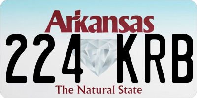 AR license plate 224KRB