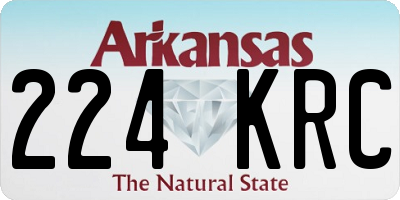 AR license plate 224KRC