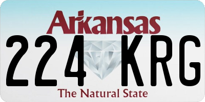 AR license plate 224KRG