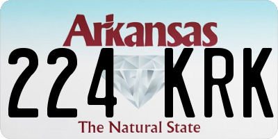 AR license plate 224KRK