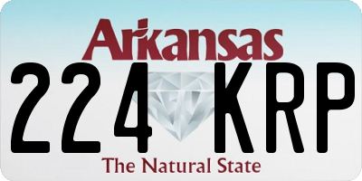 AR license plate 224KRP