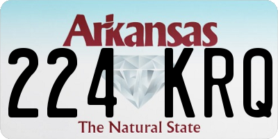 AR license plate 224KRQ
