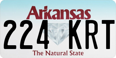 AR license plate 224KRT