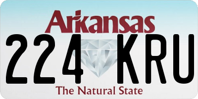AR license plate 224KRU