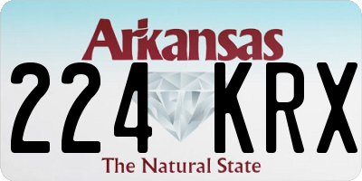 AR license plate 224KRX
