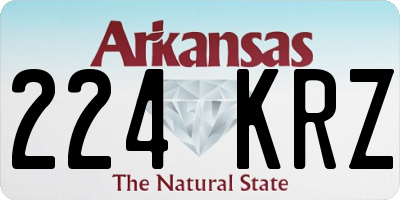 AR license plate 224KRZ