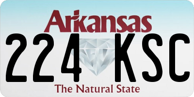 AR license plate 224KSC