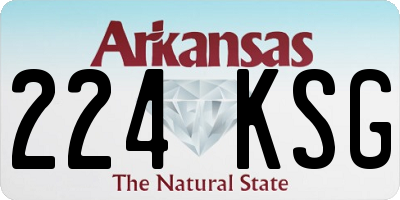 AR license plate 224KSG
