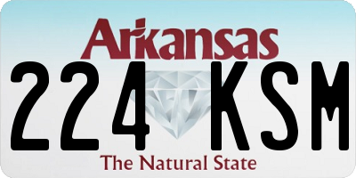 AR license plate 224KSM