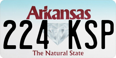 AR license plate 224KSP