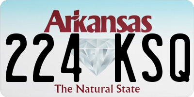 AR license plate 224KSQ