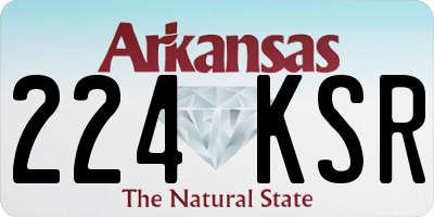 AR license plate 224KSR