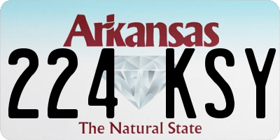 AR license plate 224KSY