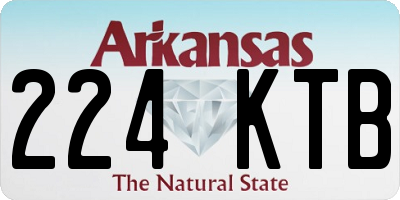AR license plate 224KTB