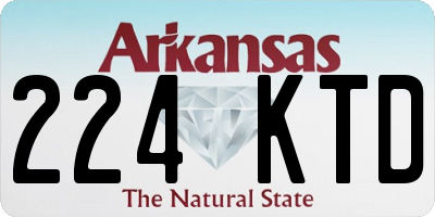 AR license plate 224KTD