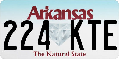 AR license plate 224KTE