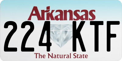 AR license plate 224KTF